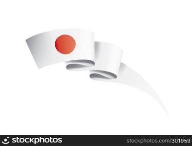 Japan national flag, vector illustration on a white background. Japan flag, vector illustration on a white background