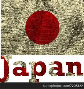 Japan national foundation day, greeting card, vector illustration. Japan foundation day
