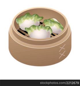 Japanese dumplings icon cartoon vector. Chinese gyoza. Homemade food. Japanese dumplings icon cartoon vector. Chinese gyoza