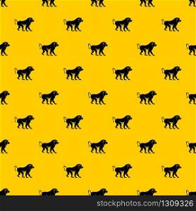 Japanese macaque pattern seamless vector repeat geometric yellow for any design. Japanese macaque pattern vector