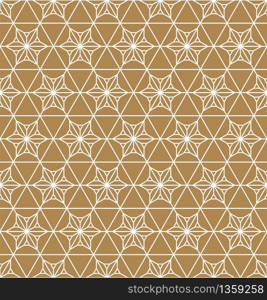 Japanese seamless geometric pattern .For design template,textile,fabric,wrapping paper,laser cutting and engraving.Average thickneess lines.. Seamless geometric pattern based on japanese ornament kumiko .