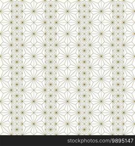 Japanese seamless Kumiko pattern in brown fine lines.. Seamless pattern in style Kumiko. Brown fine lines.