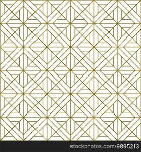 Japanese seamless Kumiko pattern in brown fine lines.. Seamless pattern in style Kumiko. Brown fine lines.