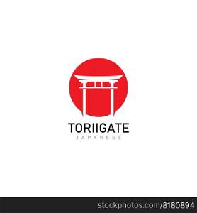 japanese torii gates logo and symbol design icon