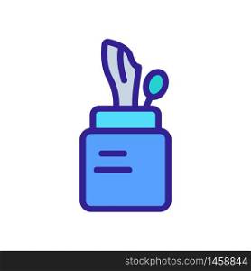 jar holder with napkins icon vector. jar holder with napkins sign. color symbol illustration. jar holder with napkins icon vector outline illustration