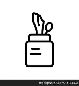 jar holder with napkins icon vector. jar holder with napkins sign. isolated contour symbol illustration. jar holder with napkins icon vector outline illustration