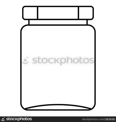 Jar icon. Outline illustration of jar vector icon for web. Jar icon, outline style