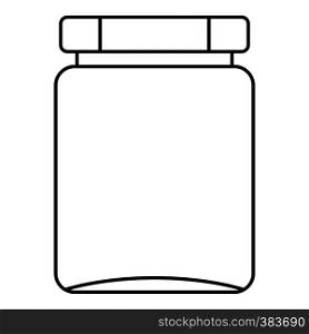 Jar icon. Outline illustration of jar vector icon for web. Jar icon, outline style