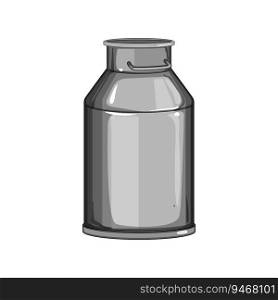 jar metal milk can cartoon. jug farm, vintage bucket, cow old jar metal milk can sign. isolated symbol vector illustration. jar metal milk can cartoon vector illustration