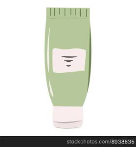 Jar of cosmetic face cream and cream for the body. Vector illustration isolated on white background.. Jar of cosmetic face cream and cream for the body. Vector illustration isolated on white background