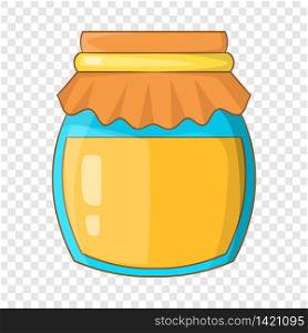 Jar of honey icon. Cartoon illustration of jar of honey vector icon for web design. Jar of honey icon, cartoon style