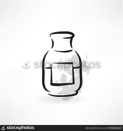 jar of pills grunge icon