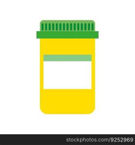 jar of pills icon isolated