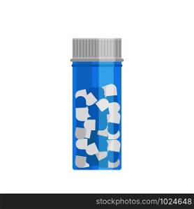 jar of pills in flat style, vector illustration. jar of pills in flat style, vector