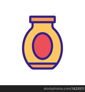 jar of tomatoes icon vector. jar of tomatoes sign. color symbol illustration. jar of tomatoes icon vector outline illustration