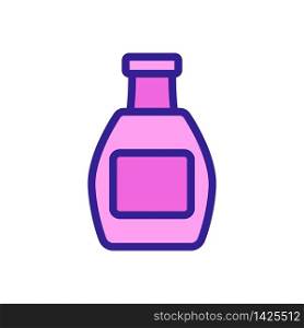 jar with ketchup and label icon vector. jar with ketchup and label sign. color symbol illustration. jar with ketchup and label icon vector outline illustration