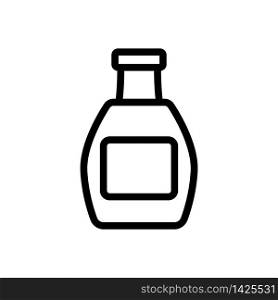 jar with ketchup and label icon vector. jar with ketchup and label sign. isolated contour symbol illustration. jar with ketchup and label icon vector outline illustration