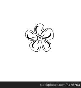 jasmine icon logo vector design template