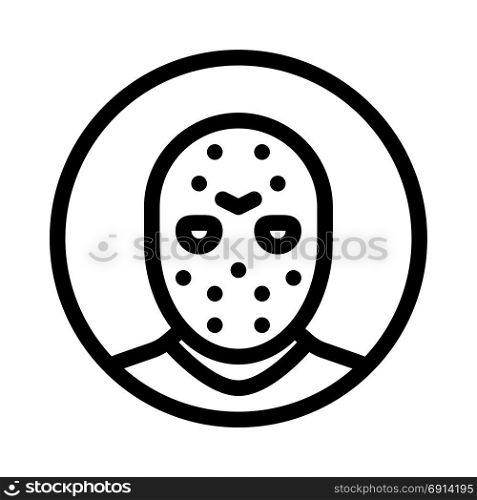 jason voorhees, icon on isolated background