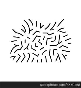 java moss line icon vector. java moss sign. isolated contour symbol black illustration. java moss line icon vector illustration