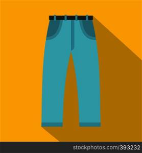 Jeans icon. Flat illustration of jeans vector icon for web. Jeans icon, flat style