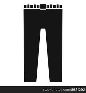 Jeans pants icon simple vector. School uniform. Child fashion. Jeans pants icon simple vector. School uniform