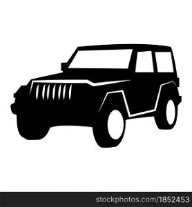 Jeep icon logo company. isolated on white background.