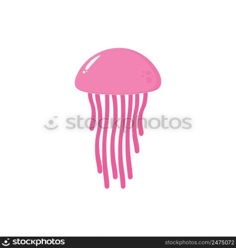 Jelly fish icon template vector design