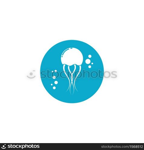 jelly fish icon vector illustration design template