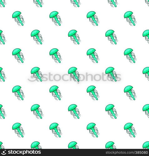 Jellyfish pattern. Cartoon illustration of jellyfish vector pattern for web. Jellyfish pattern, cartoon style