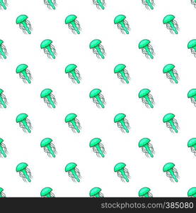 Jellyfish pattern. Cartoon illustration of jellyfish vector pattern for web. Jellyfish pattern, cartoon style