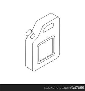 Jerrycan icon in isometric 3d style on a white background. Jerrycan icon, isometric 3d style