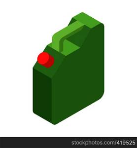 Jerrycan oil isometric 3d icon on a white background. Jerrycan oil isometric 3d icon