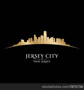 Jersey city New Jersey skyline silhouette. Vector illustration