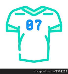 jersey clothing color icon vector. jersey clothing sign. isolated symbol illustration. jersey clothing color icon vector illustration