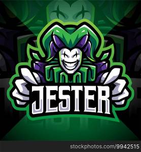 Jester esport mascot logo design