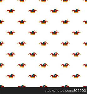 Jester hat pattern seamless vector repeat for any web design. Jester hat pattern seamless vector