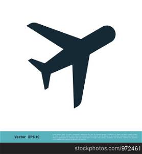 Jet Plane Icon Vector Logo Template Illustration Design. Vector EPS 10.