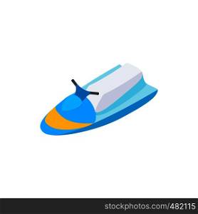 Jet ski 3d isometric icon isolated on a white background. Jet ski 3d isometric icon