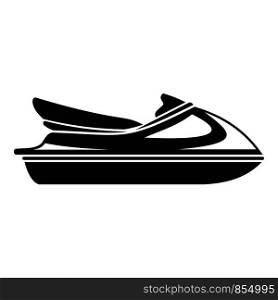 Jet ski icon. Simple illustration of jet ski vector icon for web design isolated on white background. Jet ski icon, simple style