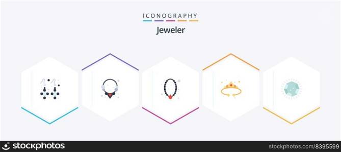 Jewellery 25 Flat icon pack including luxury. jewelry. jewelry. fashion. pendant