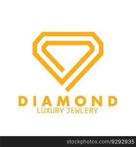 jewellery diamond luxury logotype company icon vector illustration template design