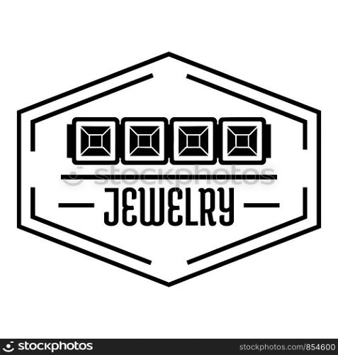 Jewelry logo. Simple illustration of jewelry vector logo for web. Jewelry logo, simple black style