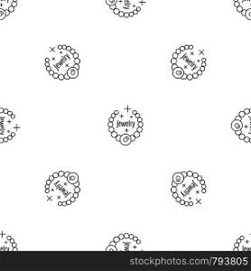 Jewelry pattern seamless vector repeat geometric for any web design. Jewelry pattern seamless vector