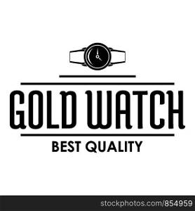 Jewelry watch logo. Simple illustration of jewelry watch vector logo for web. Jewelry watch logo, simple black style