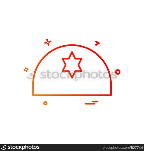 Jewish icon design vector