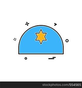 Jewish icon design vector