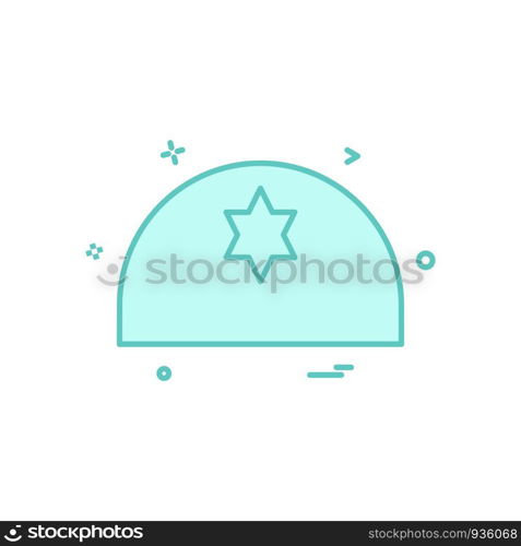 Jewish icon design vector