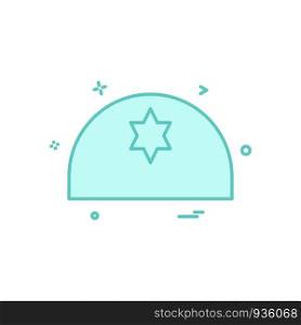 Jewish icon design vector