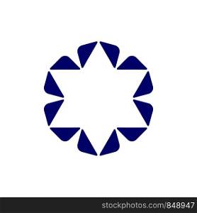 Jewish Star Flower Logo Template Illustration Design. Vector EPS 10.